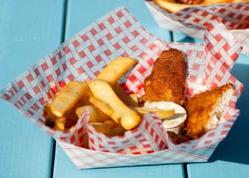 Famous Fish and Chips from Shelter Cove RV Campground and Deli